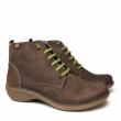 JUNGLA LOW BOOT IN COFFEE BROWN LEATHER WITH ELASTICS, ZIP AND REMOVABLE FOOTBED - photo 1