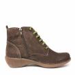 JUNGLA LOW BOOT IN COFFEE BROWN LEATHER WITH ELASTICS, ZIP AND REMOVABLE FOOTBED - photo 2