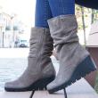 ENVAL SOFT SOFT TAUPE SUEDE CALF BOOTS - photo 1