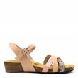 PLAKTON SANDAL WITH TRICOLOR CROSS BAND LACING WITH STRAP - photo 1