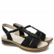 ARA STRETCH SANDAL WITH  LEATHER FOOTBED DECORATION