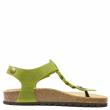 BIOLINE THONG SANDAL IN WOVEN OILY LEATHER - photo 1