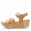 BIONATURA LEATHER SANDAL WITH HIGH WEDGE SOFT FOOTBED - photo 2