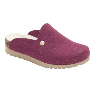 DR SCHOLL SIRDAL FLUFFY CHAUSSONS FEUTRE MAGENTA POUR FEMME