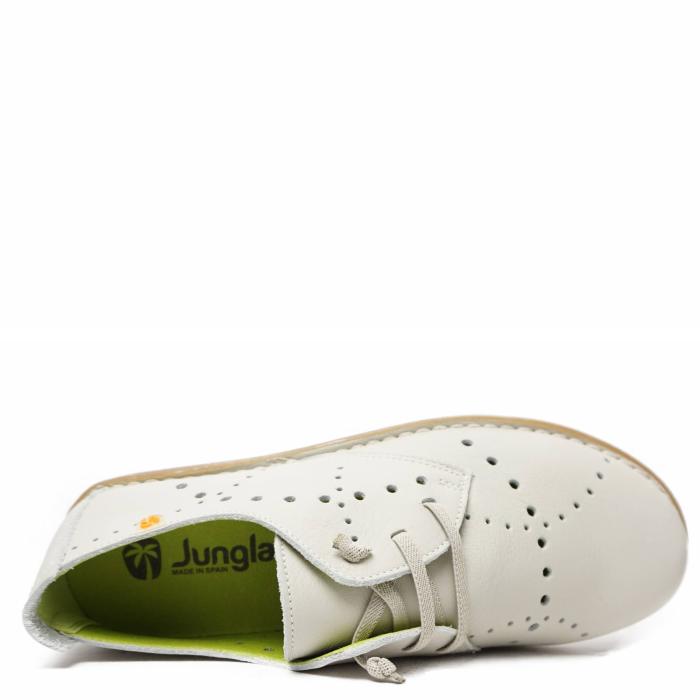 JUNGLA PERFORATED LEATHER SHOE WITH LACE-UP REMOVABLE FOOTBED - photo 3