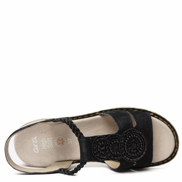 ARA STRETCH SANDAL WITH  LEATHER FOOTBED DECORATION - photo 3